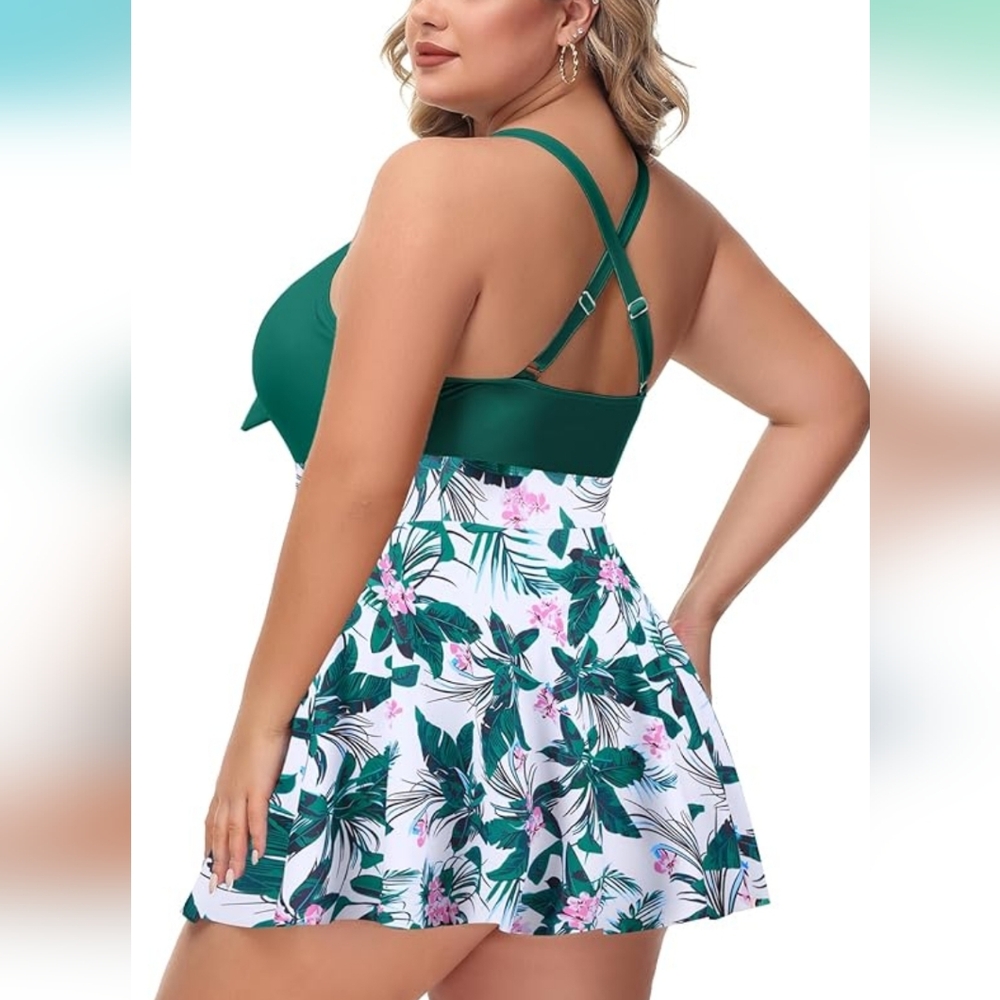 NLEYOOK One Piece Cut Out Flowy Swimsuit - Picture 5 of 9